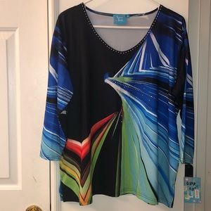 NWT Kristen’s Kloset Woman’s Blouse w/UPF 50